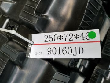 Hard Zwart Ononderbroken Rubberspoor 250×72×45 voor Graafwerktuig Nissan N6