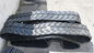 400mm Breedte Ononderbroken Rubberspoor met 76 Verbindingen Zwarte Kleur