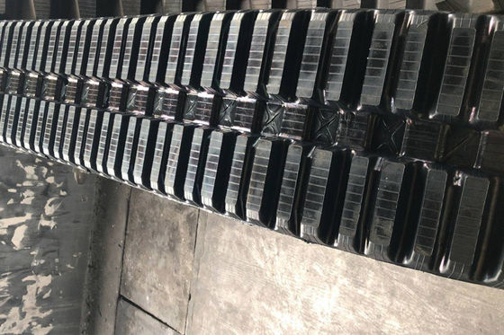 Infrastructuur spoor laadmachine rubber spoor