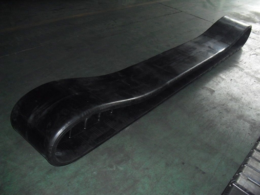 470x152.4x52 glad patroon of gegraveerd patroon Rubberen sporen Asfalt Paver onderdelen met 52 schakels