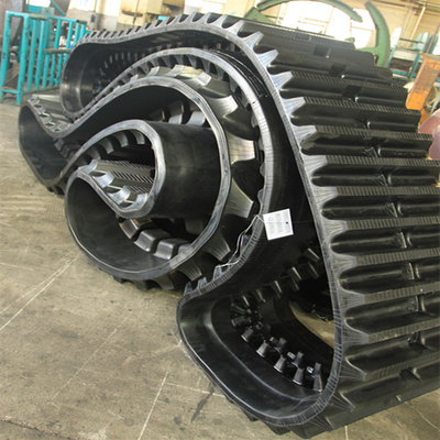 500x100x62 Groot dumper rubberen spoor met minder grondschade rubberen spoor