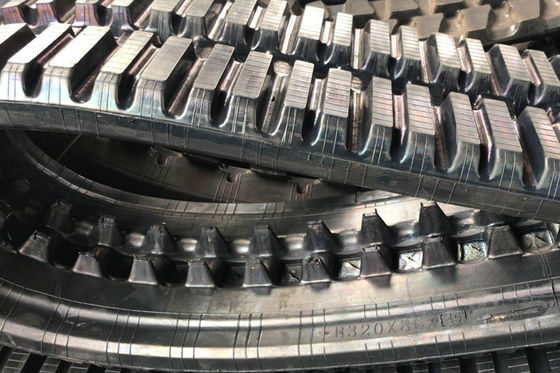 Infrastructuur spoor laadmachine rubber spoor