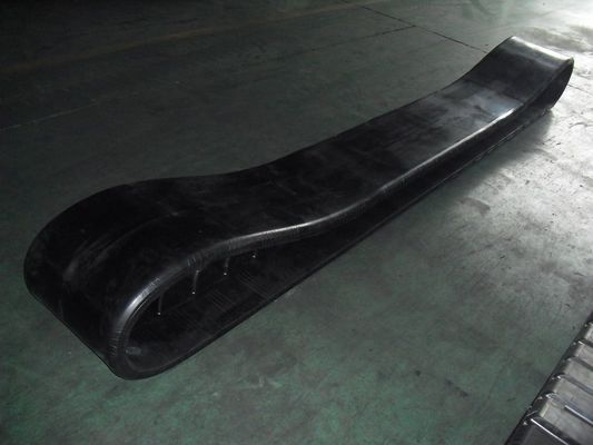 470x152.4x56 glad of gegraveerd patroon PF6110 Rubber Tracks Asfalt Paver Parts With 52 Links