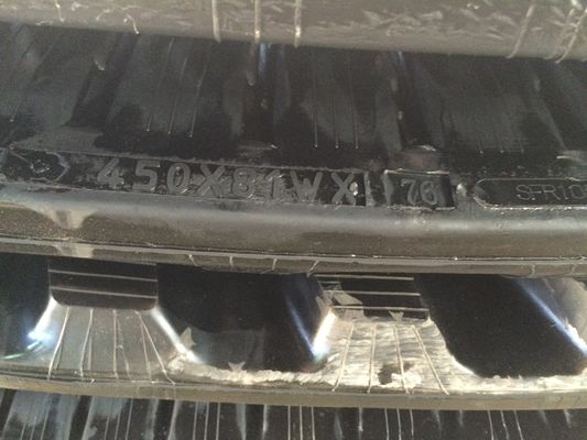 Rubber Track 450*81*76W W-Lug Pattern Excavator Rubber Track Fits voor TB175 Excavator
