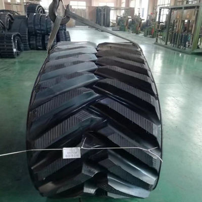 Landbouwtractor Rubber Track 25" 30" 36" Breedte past bij CAT Challenger 65 75 85 95 35 45 55 MT800 MT700 John Deere 8000T 8 RT 8RX 9RX CNH STX Quadtra Magnum Rowtrac Claas Lexion Vector Delta