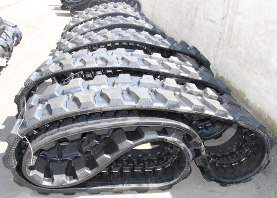 Zwarte 500mm Brede Rubberkruippakjesporen voor Hitachi EX120
