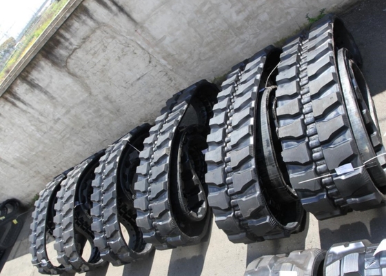 Zwarte 500mm Brede Rubberkruippakjesporen voor Hitachi EX120