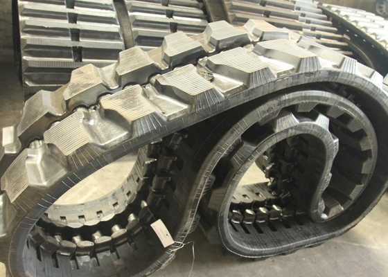 Zwarte 500mm Brede Rubberkruippakjesporen voor Hitachi EX120