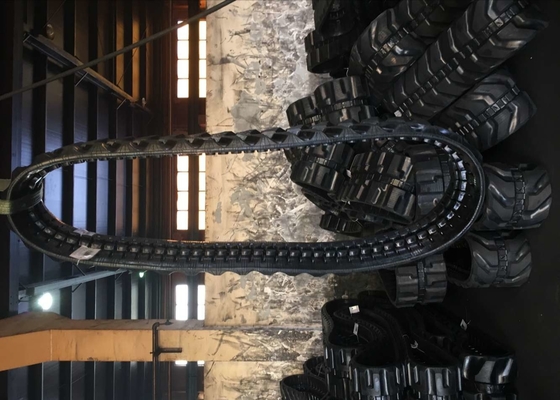 80 verbindingen 300mm Breedtegraafwerktuig Jointless Rubber Tracks Continuous